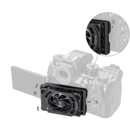 SmallRig 5875 - wentylator, chłodzenie do Panasonic LUMIX S1 II / S1 IIE / S1R II i wybranych Sony - instrukcja montażu